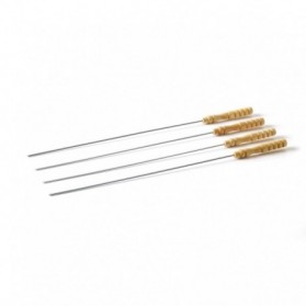 BARBECOOK - 4 Brochettes manche Bois